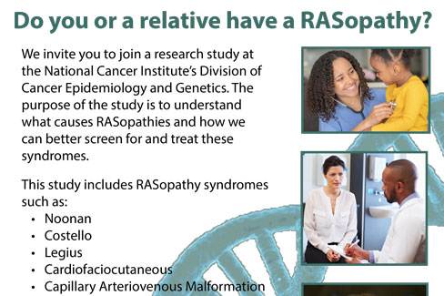A thumbnail screenshot from one of the RASopathy Study flyers